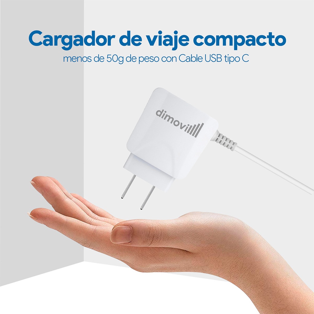 CARGADOR DIMOVIL TIPO C 2.1A